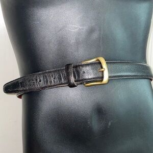 Coach black leather belt‎